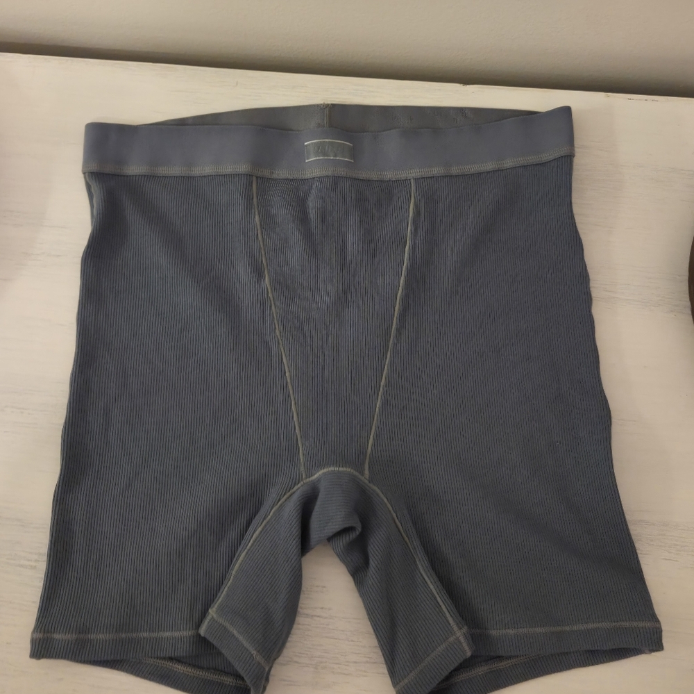 SKIMS Kyanite Cotton Ribbed Boxer- Intimate - Picture 8 of 11
